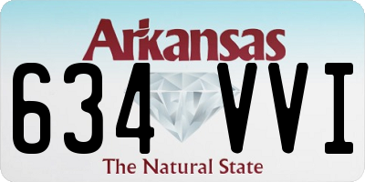 AR license plate 634VVI