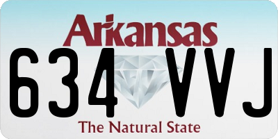 AR license plate 634VVJ