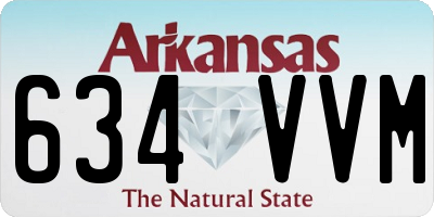 AR license plate 634VVM
