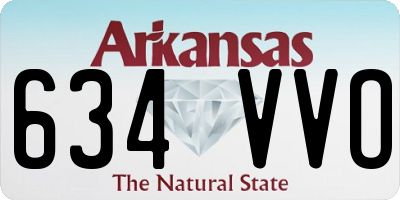 AR license plate 634VVO
