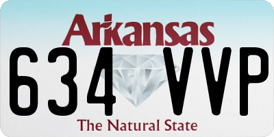 AR license plate 634VVP