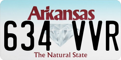 AR license plate 634VVR