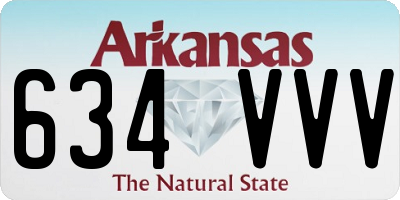 AR license plate 634VVV