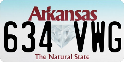 AR license plate 634VWG