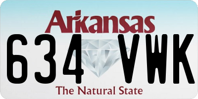 AR license plate 634VWK