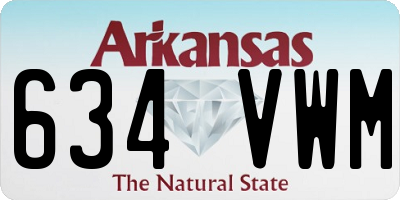AR license plate 634VWM