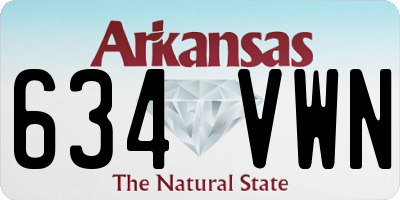 AR license plate 634VWN