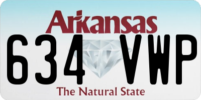 AR license plate 634VWP
