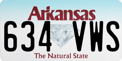 AR license plate 634VWS