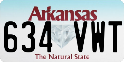 AR license plate 634VWT