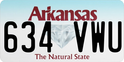 AR license plate 634VWU