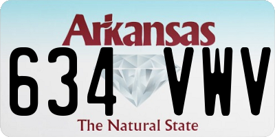 AR license plate 634VWV