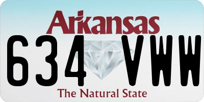 AR license plate 634VWW