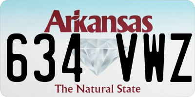 AR license plate 634VWZ