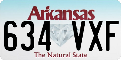 AR license plate 634VXF