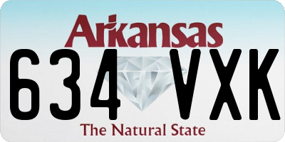 AR license plate 634VXK