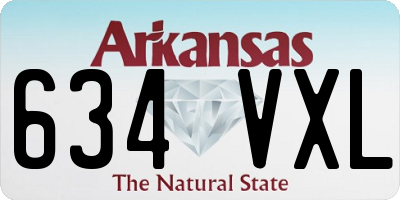 AR license plate 634VXL