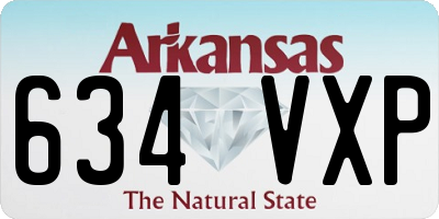 AR license plate 634VXP