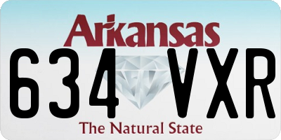 AR license plate 634VXR