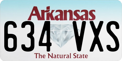AR license plate 634VXS