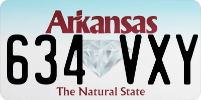 AR license plate 634VXY