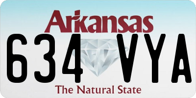 AR license plate 634VYA