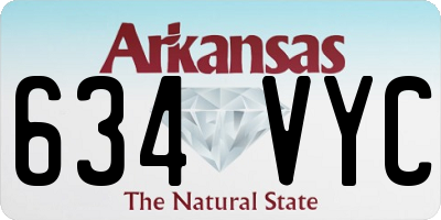 AR license plate 634VYC