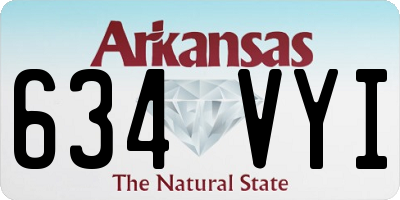 AR license plate 634VYI