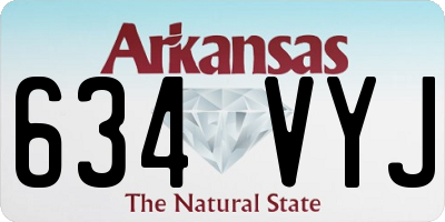 AR license plate 634VYJ