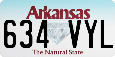AR license plate 634VYL