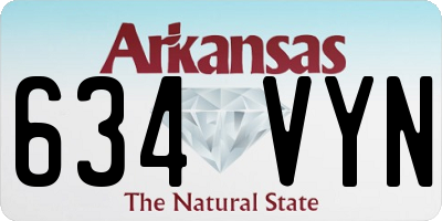 AR license plate 634VYN