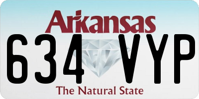 AR license plate 634VYP