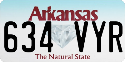 AR license plate 634VYR