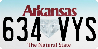 AR license plate 634VYS