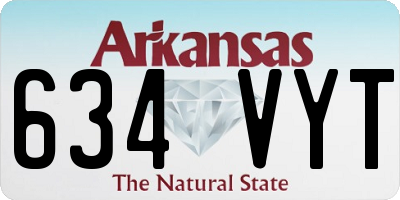 AR license plate 634VYT