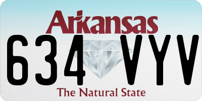 AR license plate 634VYV
