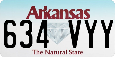 AR license plate 634VYY