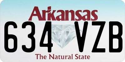 AR license plate 634VZB