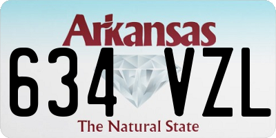 AR license plate 634VZL