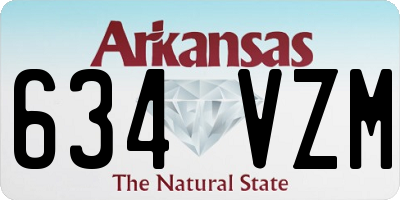 AR license plate 634VZM