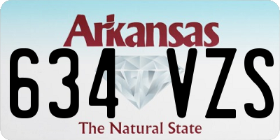 AR license plate 634VZS