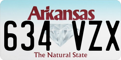 AR license plate 634VZX