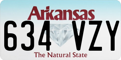 AR license plate 634VZY