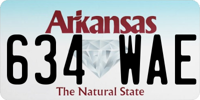AR license plate 634WAE