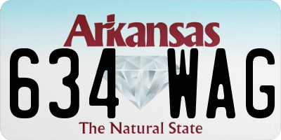 AR license plate 634WAG