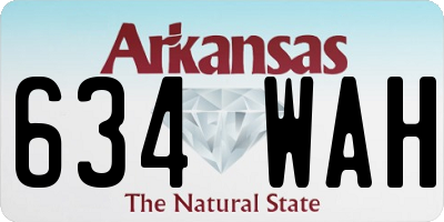 AR license plate 634WAH