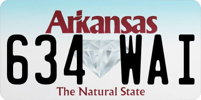 AR license plate 634WAI