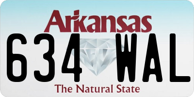 AR license plate 634WAL