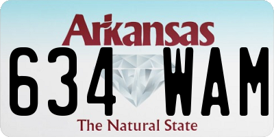AR license plate 634WAM