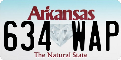 AR license plate 634WAP
